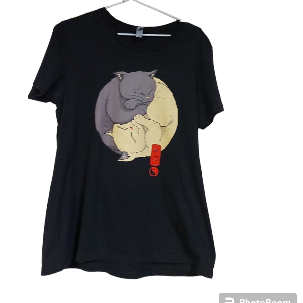 Next Level Cat Yin Yang T-shirt